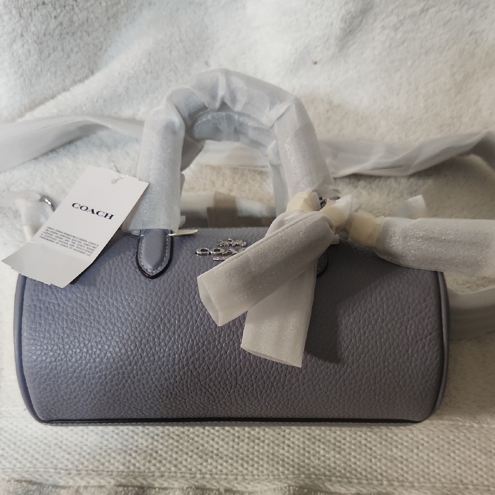 Coach Grey Mist Nolita Barrel Bag NWT